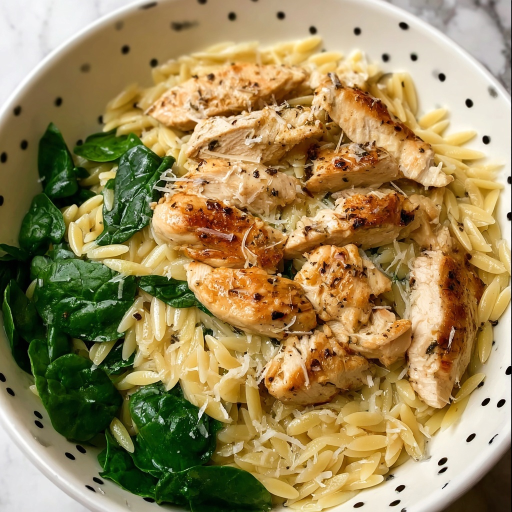 One-Pot Creamy Orzo Chicken Recipe - Recipe Image