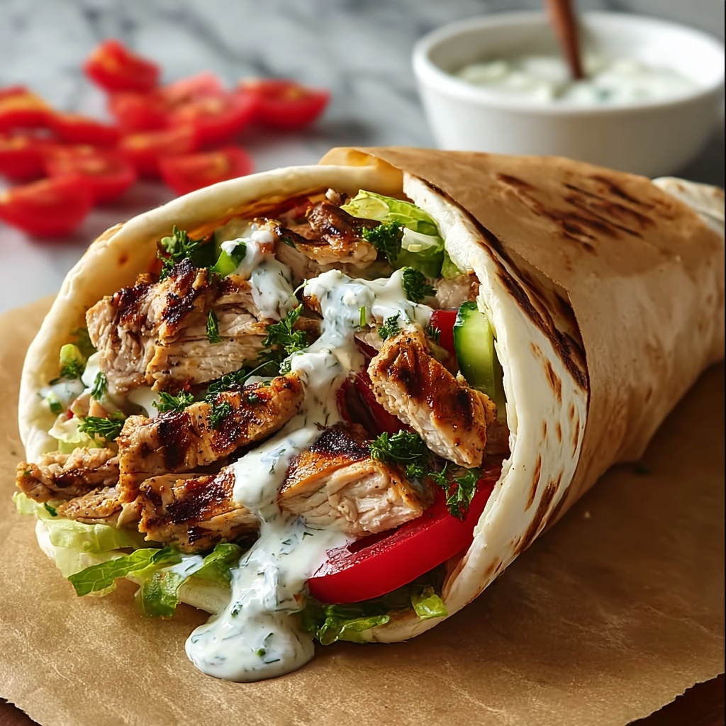 Greek Chicken Gyros Recipe - Recipe Image