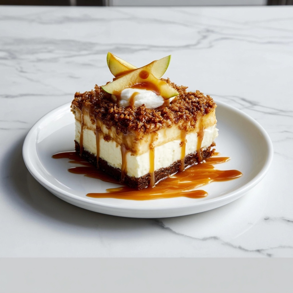 Gluten-Free Caramel Apple Cheesecake Bars Recipe - Recipe Image