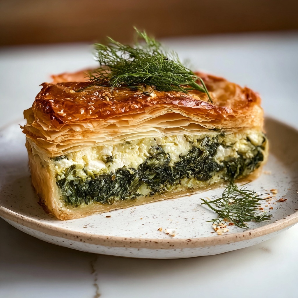 Keto Greek Spinach Pie Recipe - Recipe Image