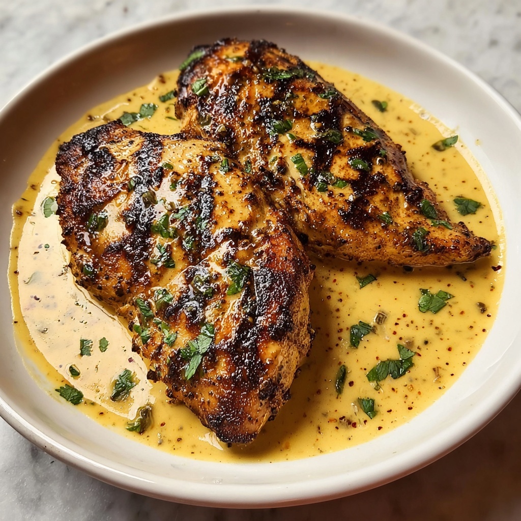 Garlic Chicken with Asiago Gravy Recipe - Recipe Image