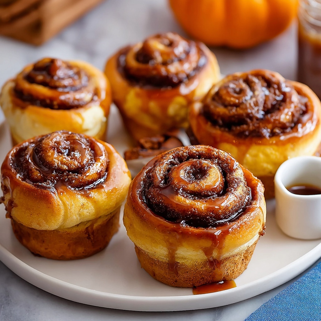 Pumpkin Cinnamon Roll Muffins Recipe - Recipe Image