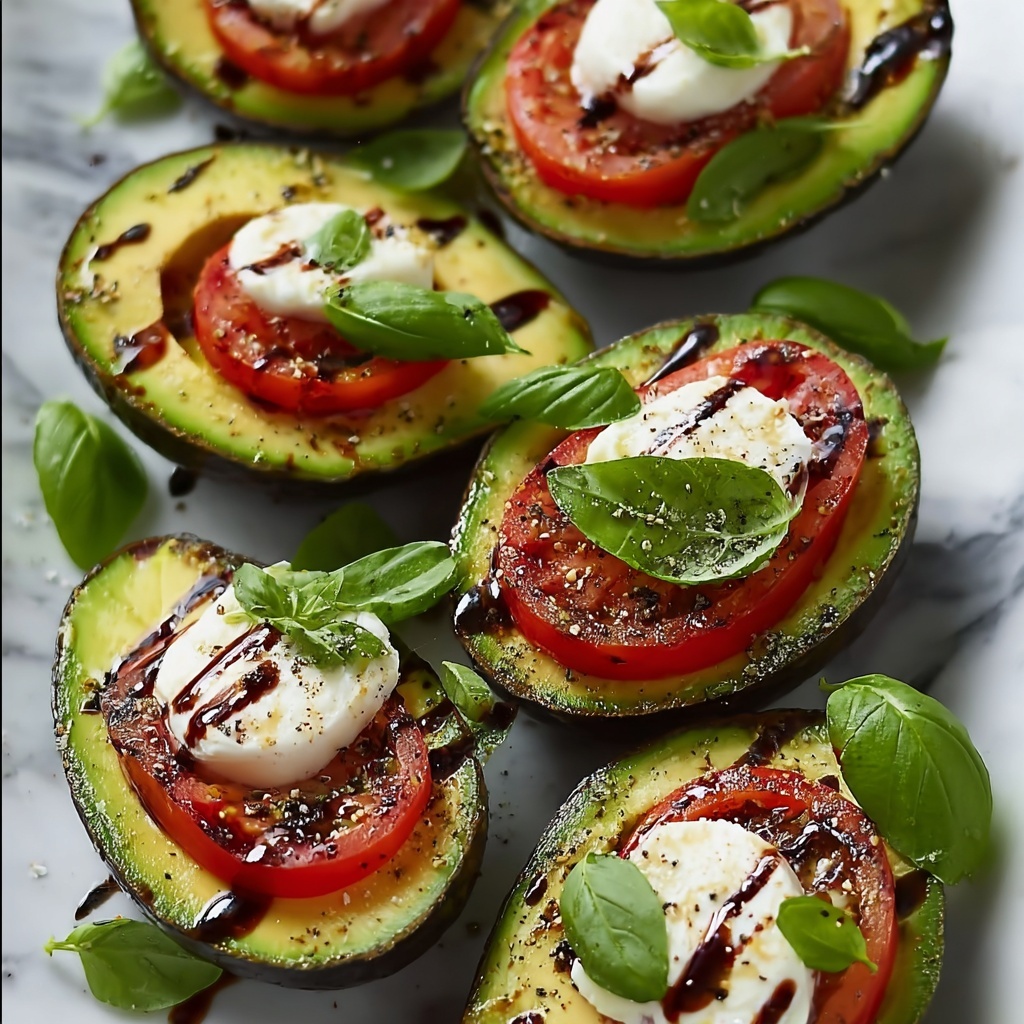 Caprese Stuffed Avocados Recipe - Recipe Image