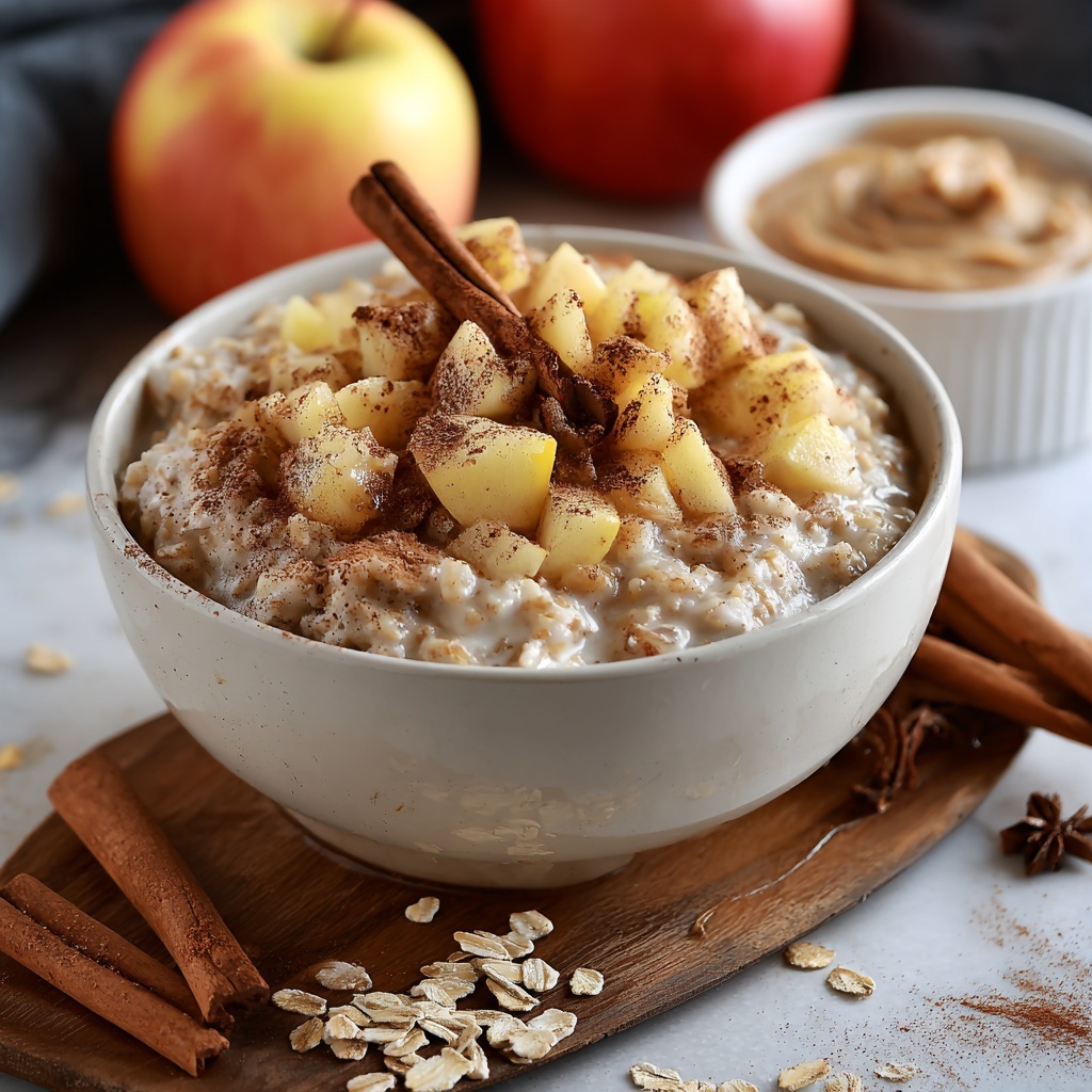 Cinnamon Apple Oatmeal Bowl Recipe - Recipe Image