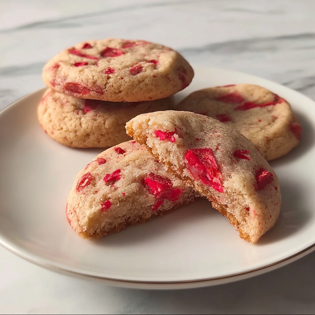 Strawberry Shortbread Cookies Recipe - Recipe Image