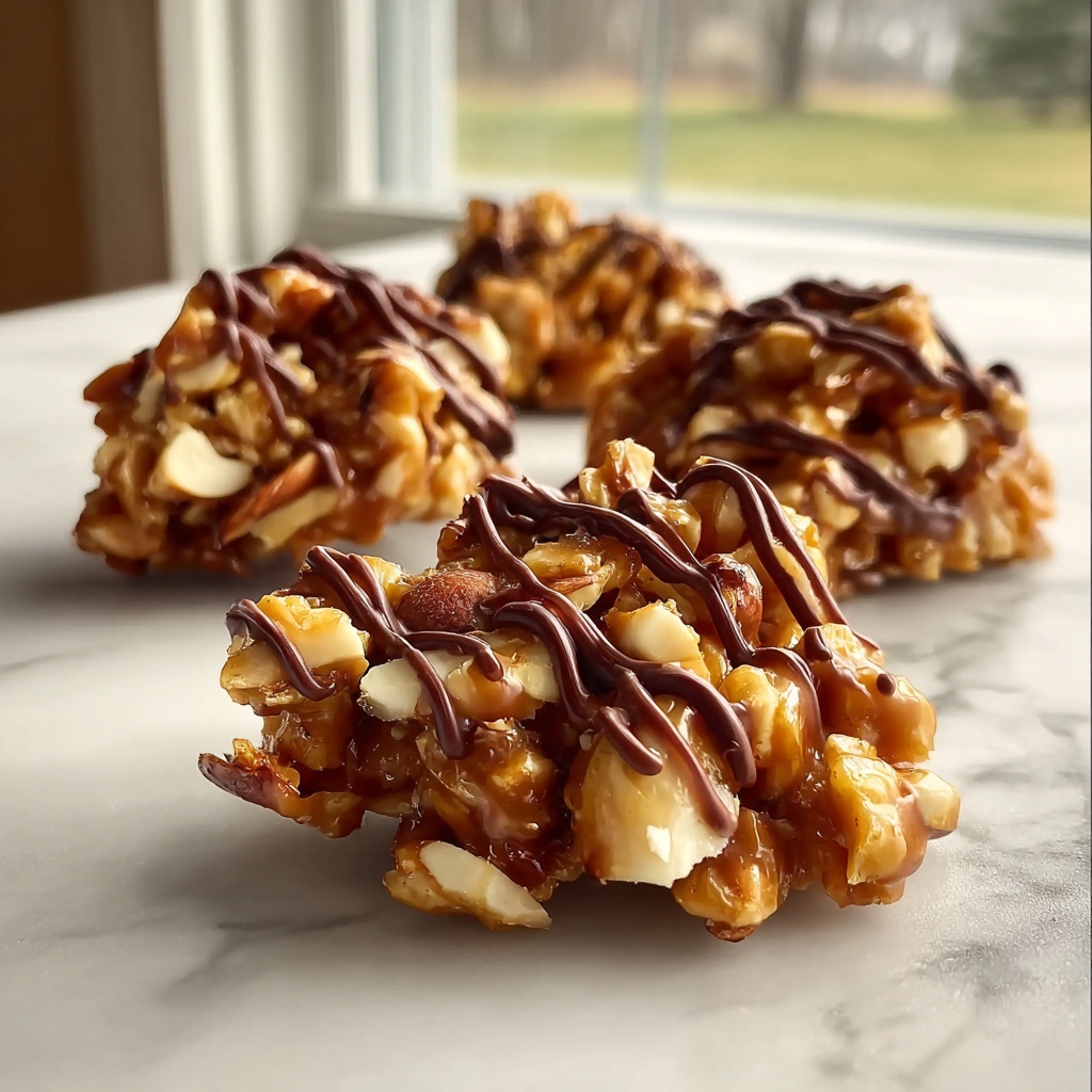 Christmas Caramel Nut Clusters Recipe - Recipe Image