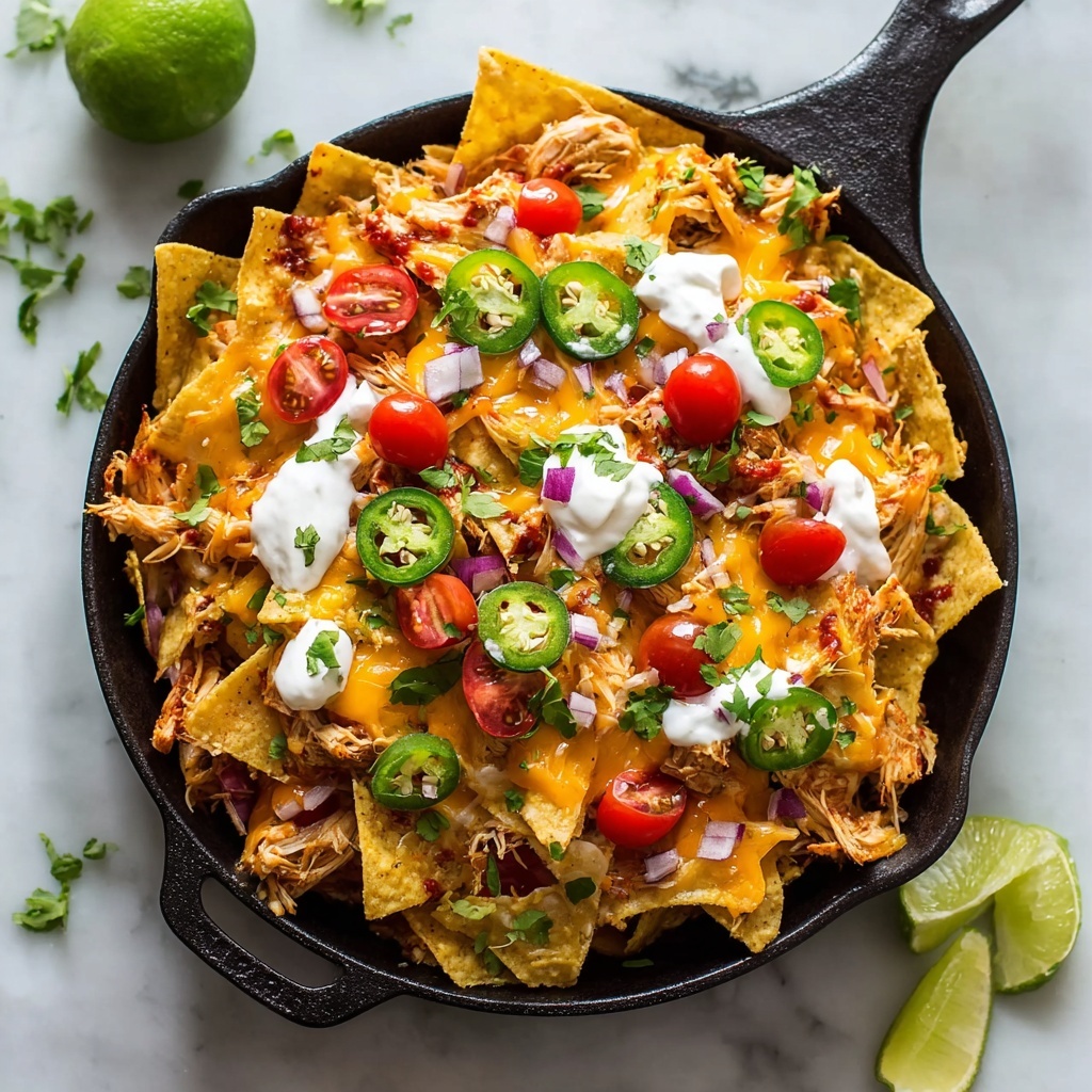 The BEST Loaded Chicken Nachos Recipe - Recipe Image