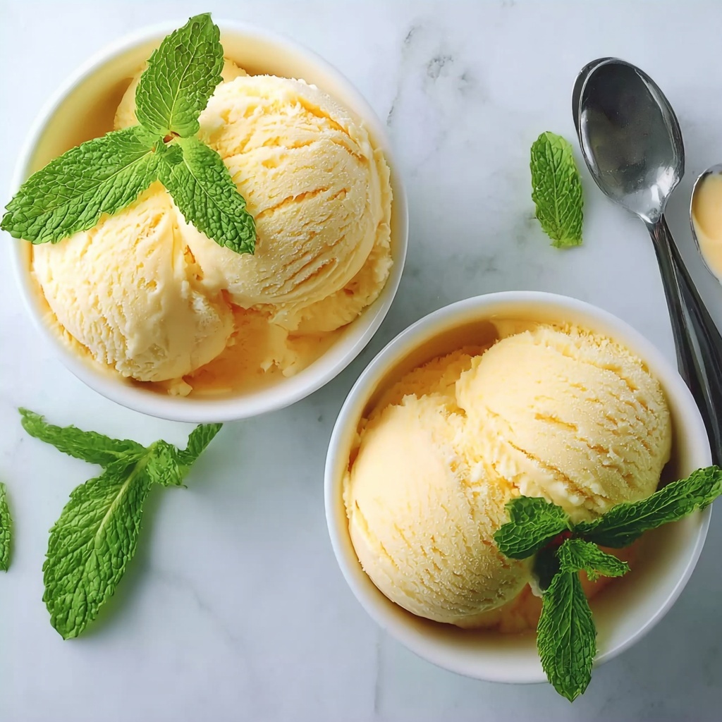 Cantaloupe-Mint Sorbet: Refreshing Bliss for Hot Days Recipe - Recipe Image