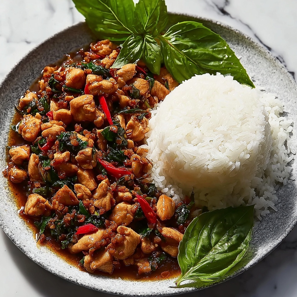 Spicy Thai Basil Chicken (Pad Krapow Gai) Recipe - Recipe Image