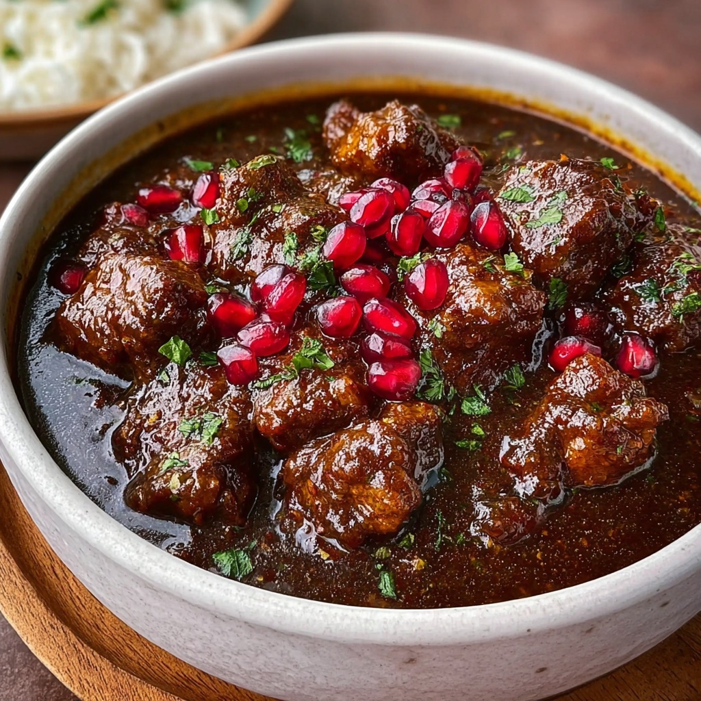 Persian-Style Pomegranate Chicken Stew (Fesenjan) Recipe - Recipe Image