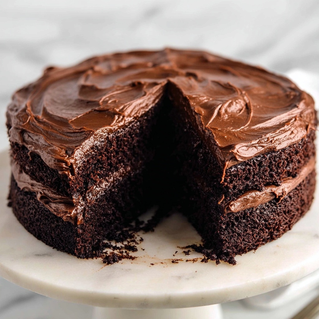 Decadent Chocolate Fudge Cake Recipe - Recipe Image