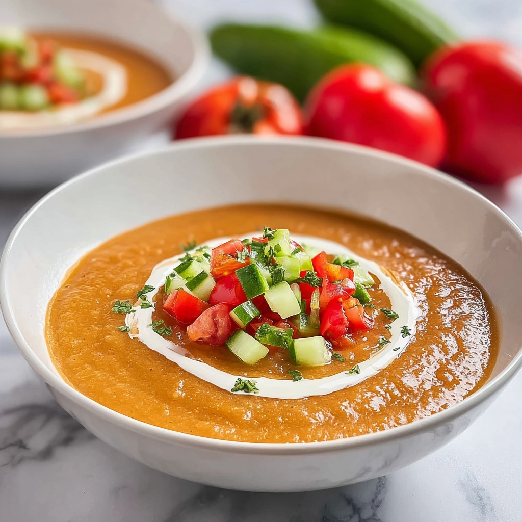 Tomato Cucumber Gazpacho Recipe - Recipe Image