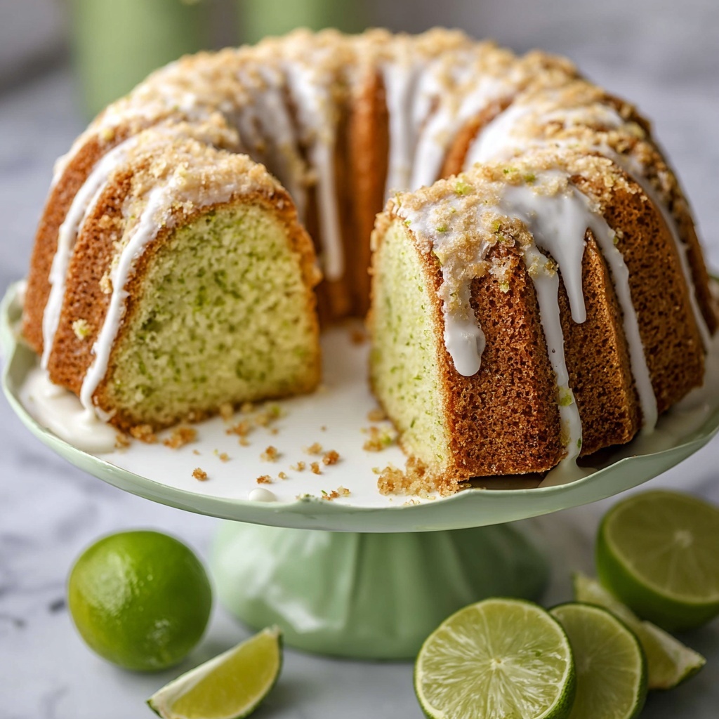 Key Lime Pound Cake with Lime Glaze Recipe - Recipe Image