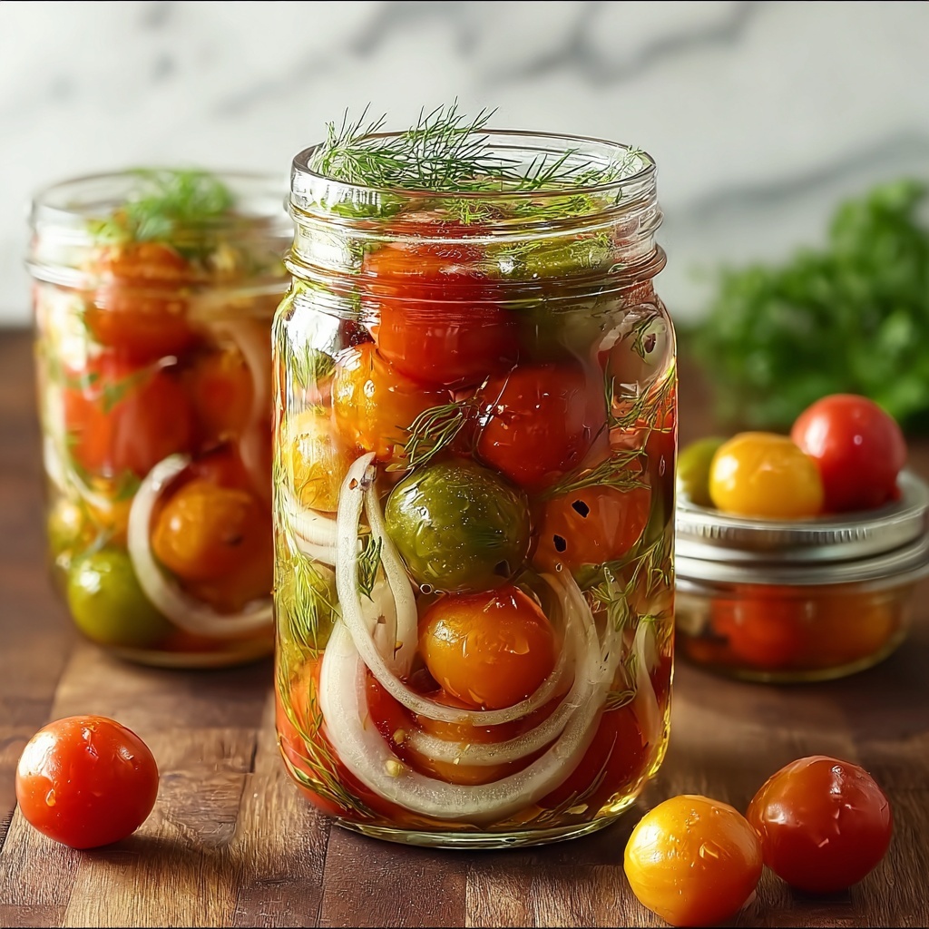 Pickled Cherry Tomatoes Recipe - Recipe Image