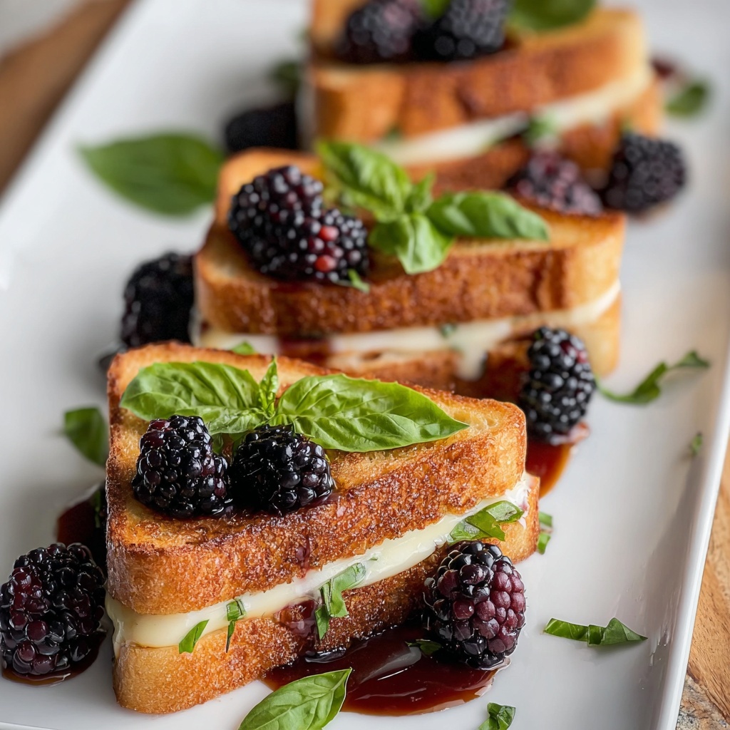 Blackberry Balsamic & Brie Grilled Cheese Recipe - Recipe Image