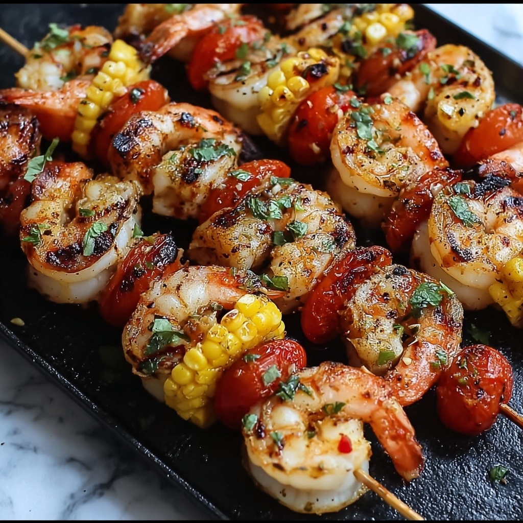 Grilled Seafood Skewers with Bold Flavors Recipe - Recipe Image