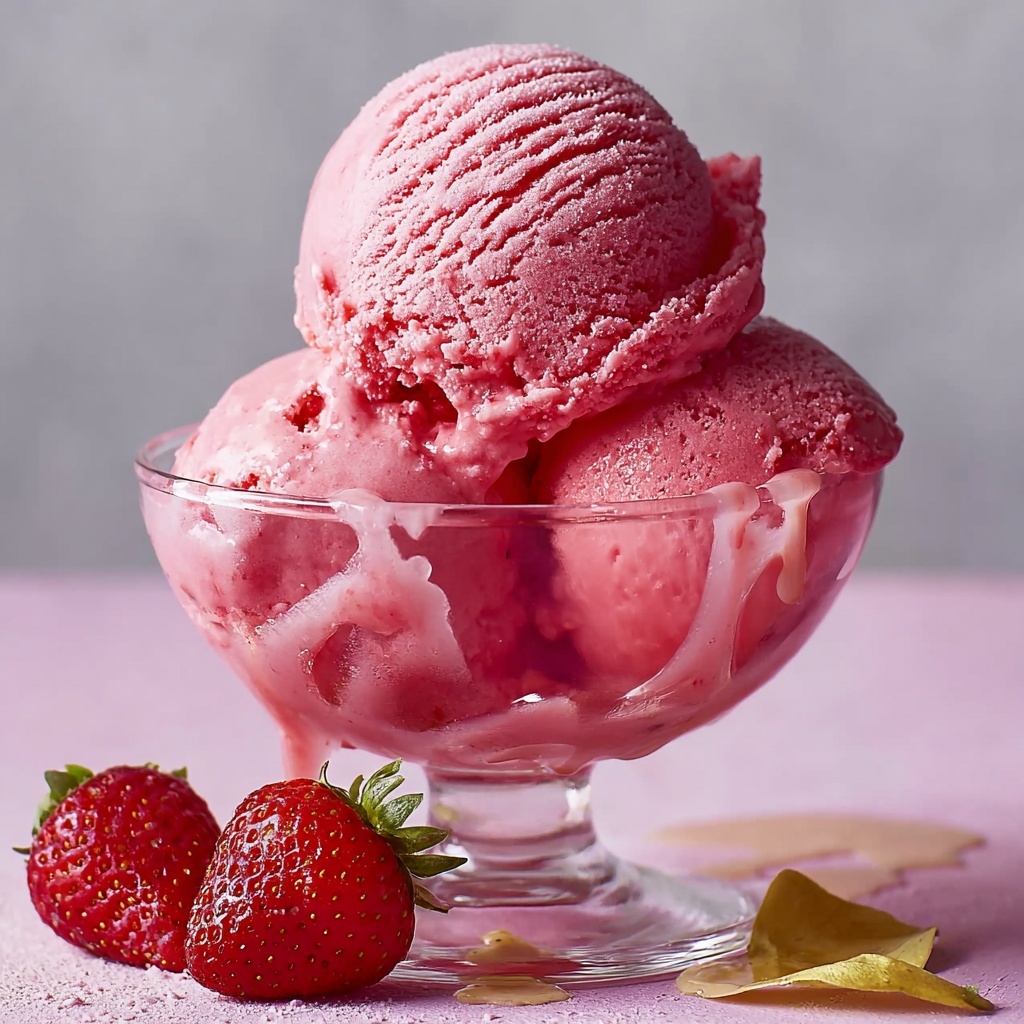 Strawberry Sorbet Recipe - Recipe Image