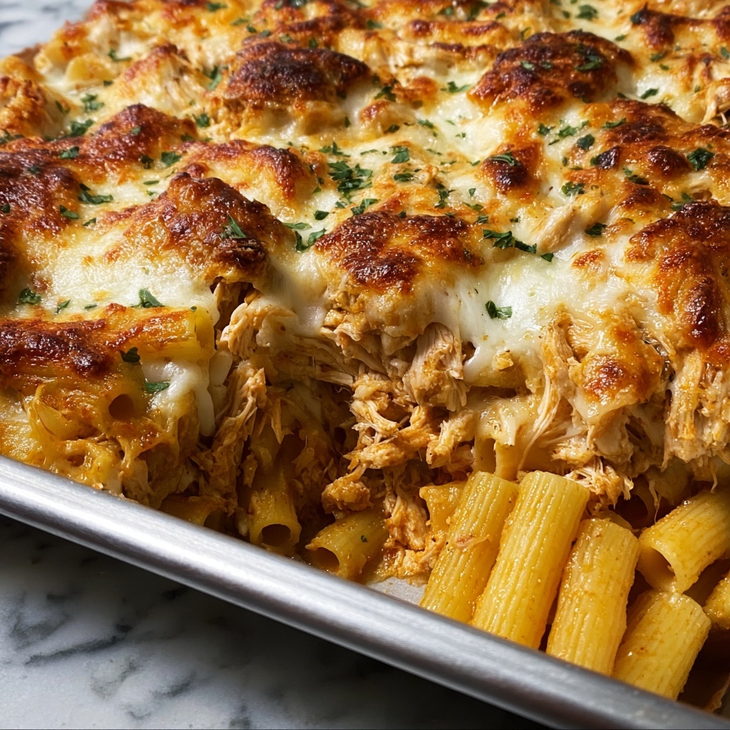 Baked Chicken Parmesan Pasta Recipe - Recipe Image