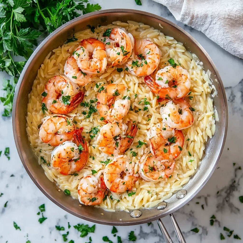 Garlic Butter Shrimp Scampi with Orzo Recipe - Recipe Image