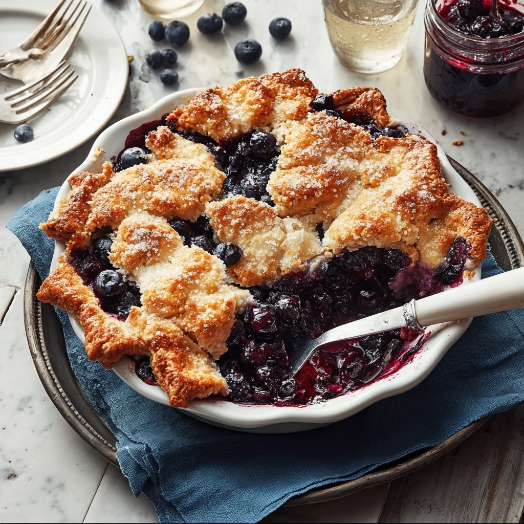 Blueberry Cobbler with Yellow Cake Mix Recipe - Recipe Image