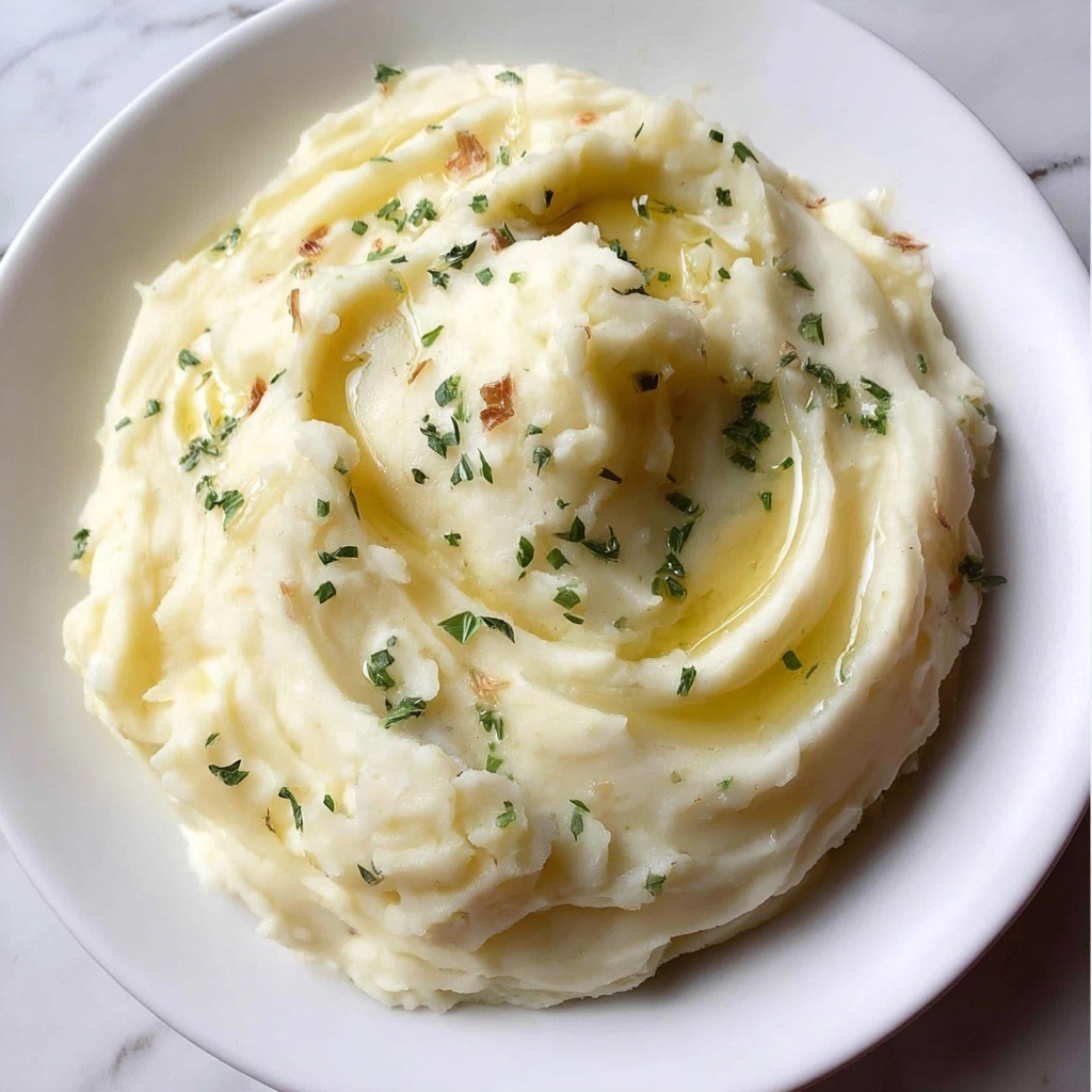 Creamy Garlic Mashed Potatoes Recipe - Recipe Image