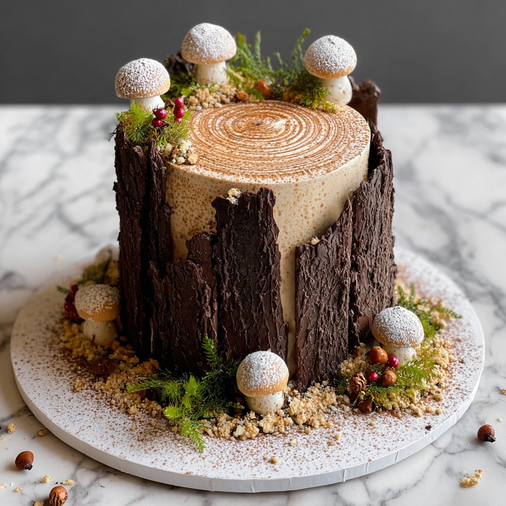 Vegan Tree Stump Cake Recipe - Recipe Image