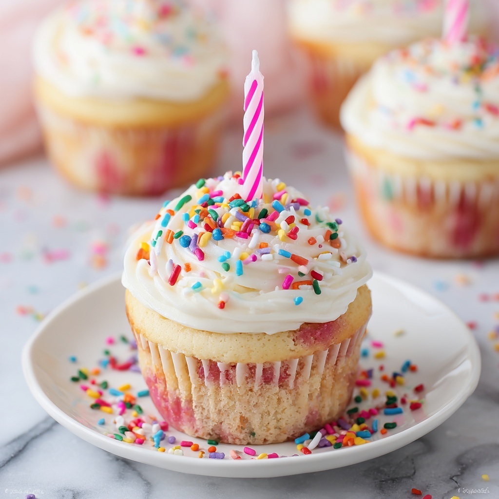 Birthday Cupcakes Recipe - Recipe Image