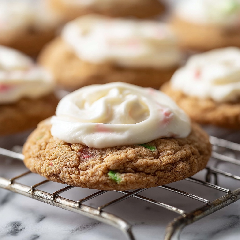 Rhubarb Cookies with Cream Cheese Frosting Recipe - Recipe Image