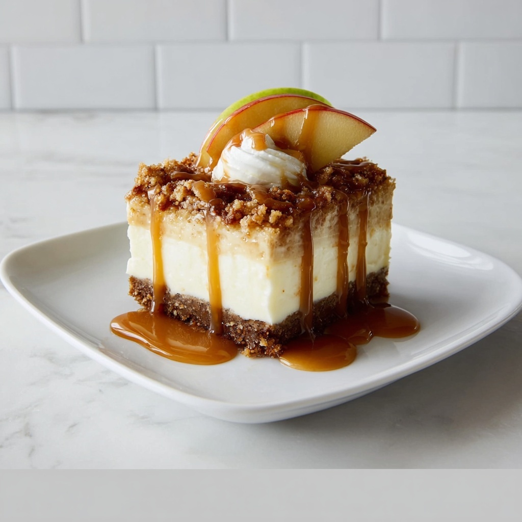 Gluten-Free Caramel Apple Cheesecake Bars Recipe - Recipe Image