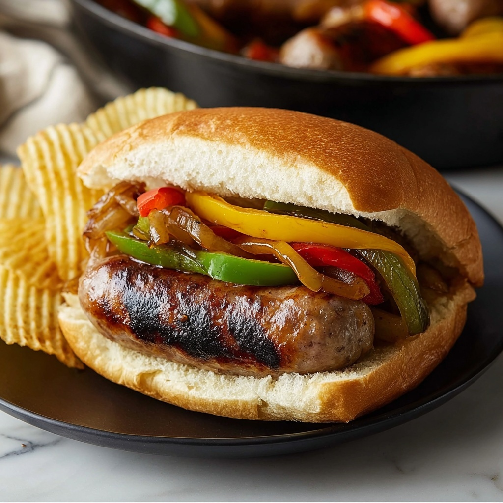 Sausage, Peppers, and Onions Sandwich Recipe - Recipe Image