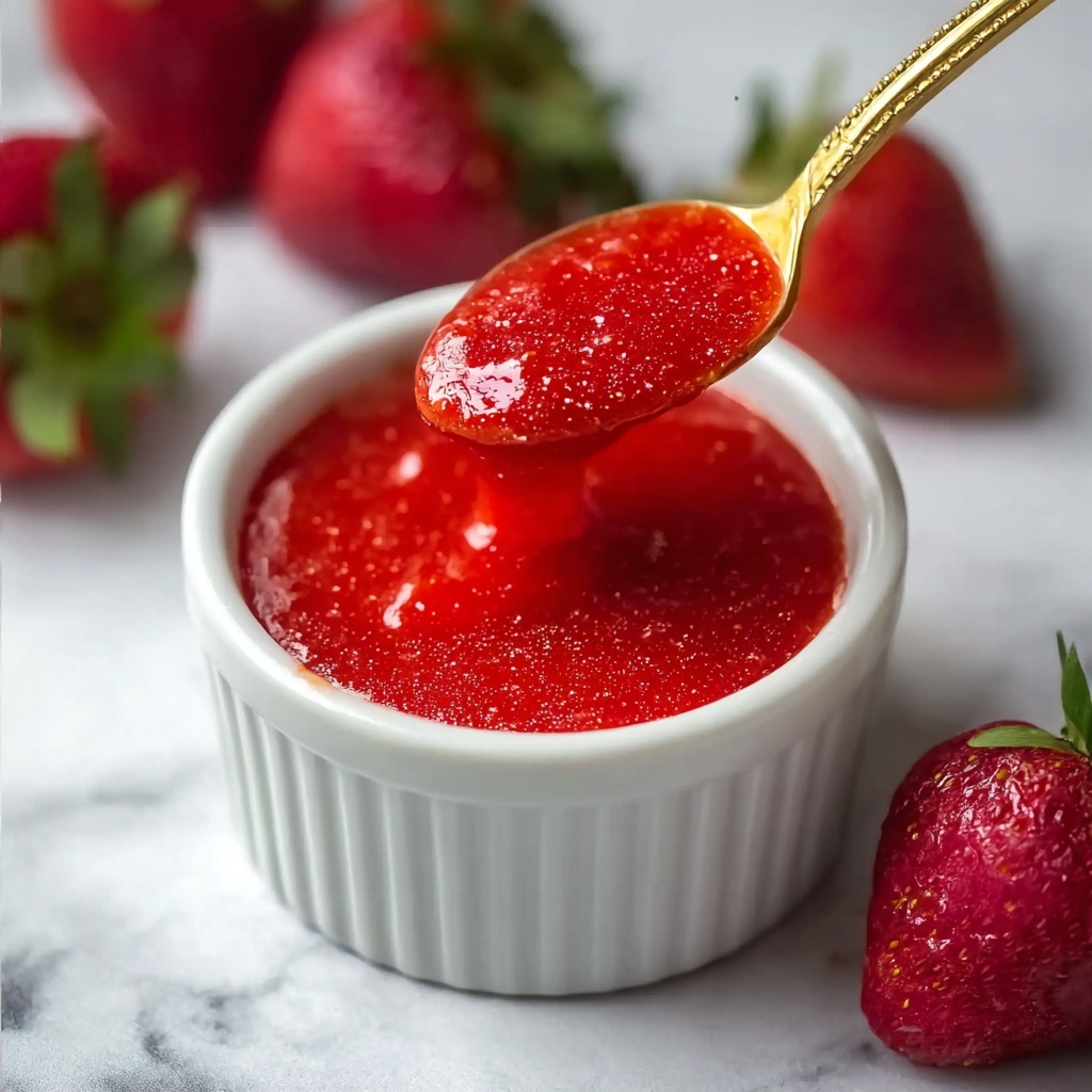 Delicious Strawberry Coulis for Sweet Summer Treats Recipe - Recipe Image