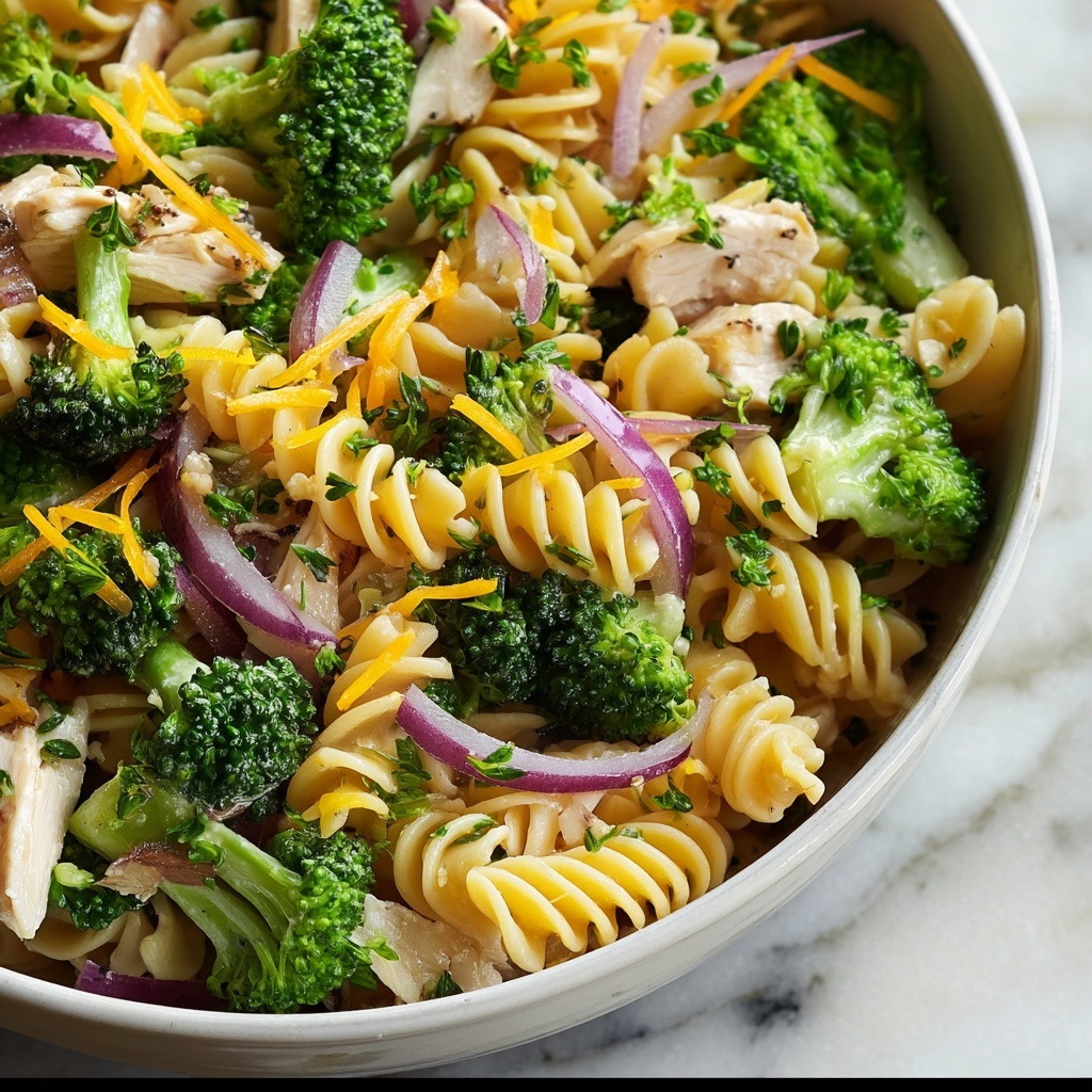 Chicken Broccoli Pasta Salad Recipe - Recipe Image