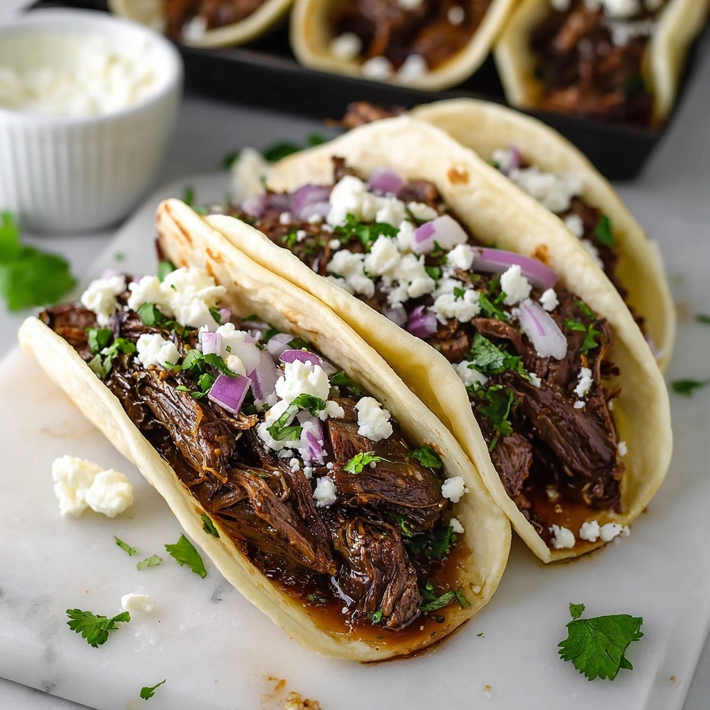 Slow Cooker BBQ Beef Brisket Tacos Recipe - Recipe Image