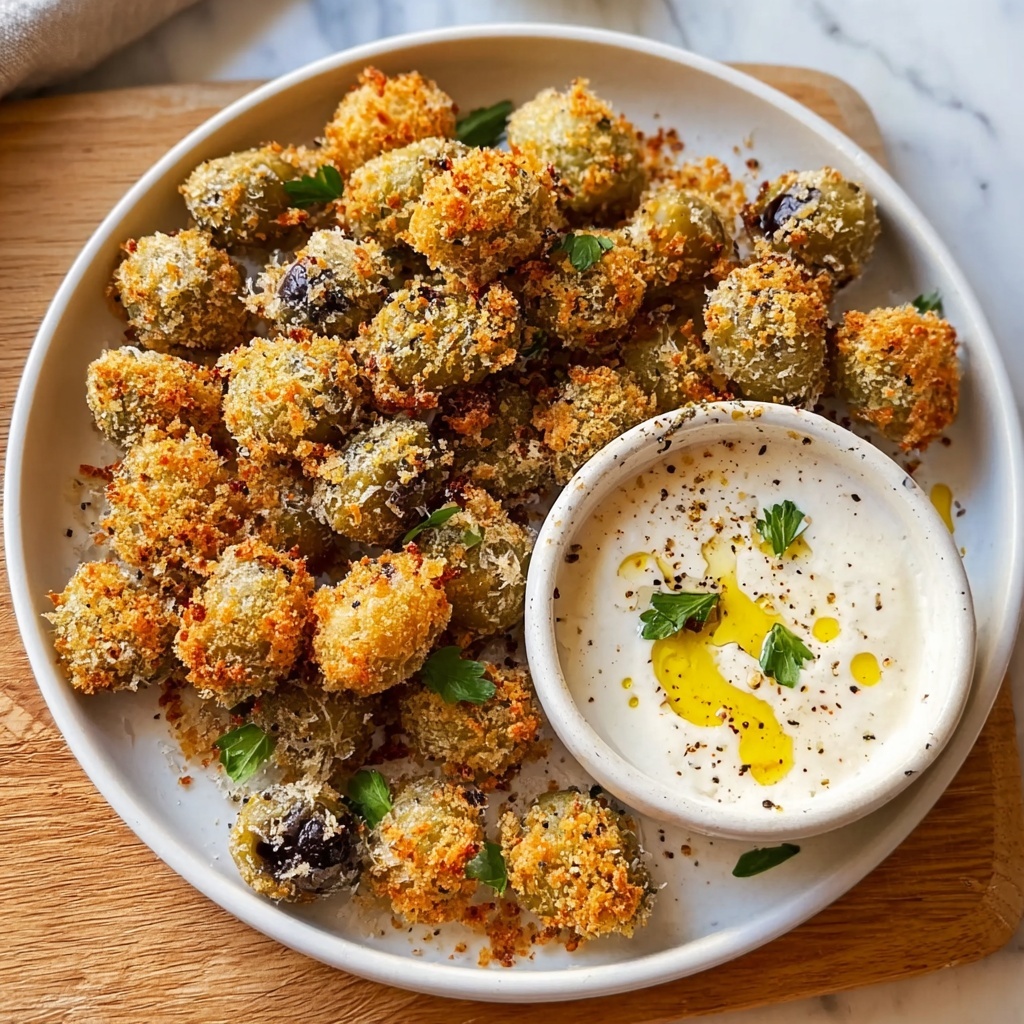 Fried Olives with Garlic Aioli Recipe - Recipe Image