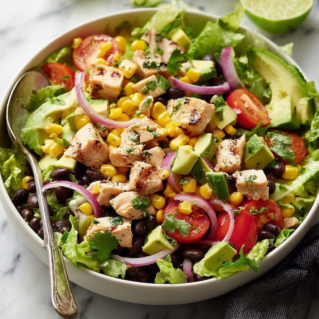 Tex-Mex Chopped Chicken Salad Recipe - Recipe Image