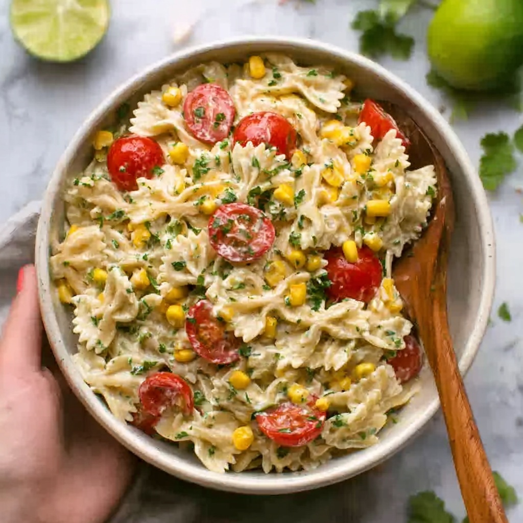 Cilantro Lime Pasta Salad Recipe - Recipe Image
