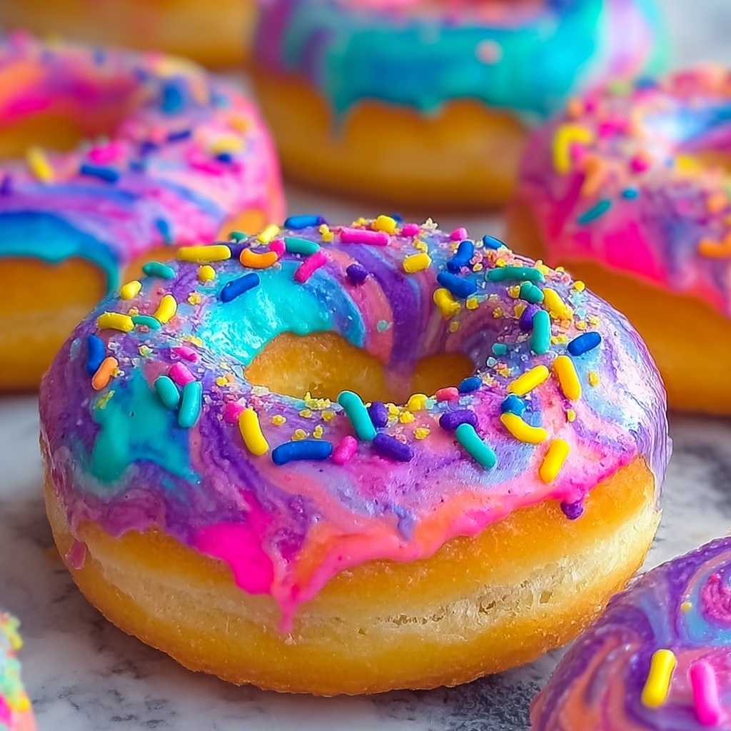 Dye Rainbow Bagels: Fun Morning Magic for Your Family Recipe - Recipe Image