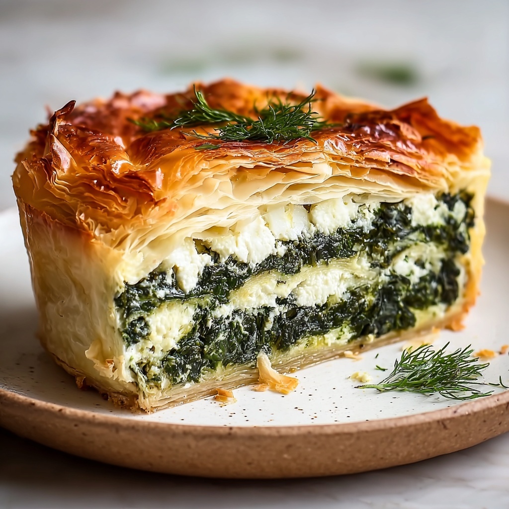 Keto Greek Spinach Pie Recipe - Recipe Image