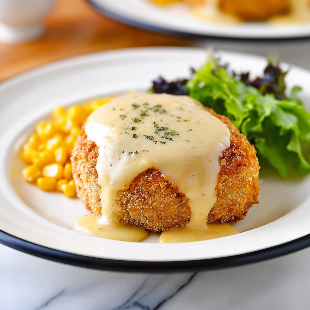 Chicken Pillows with Creamy Chicken Gravy Recipe - Recipe Image