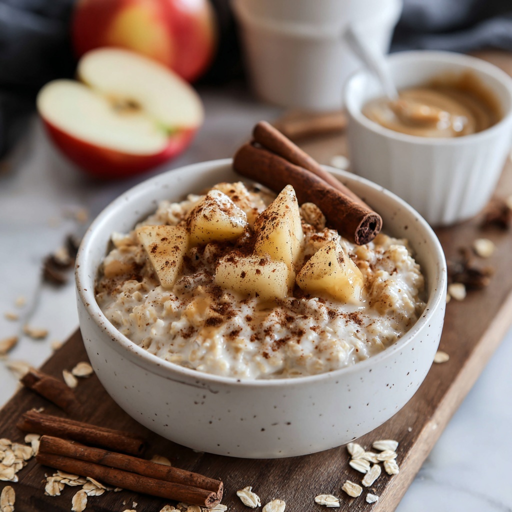 Cinnamon Apple Oatmeal Bowl Recipe - Recipe Image