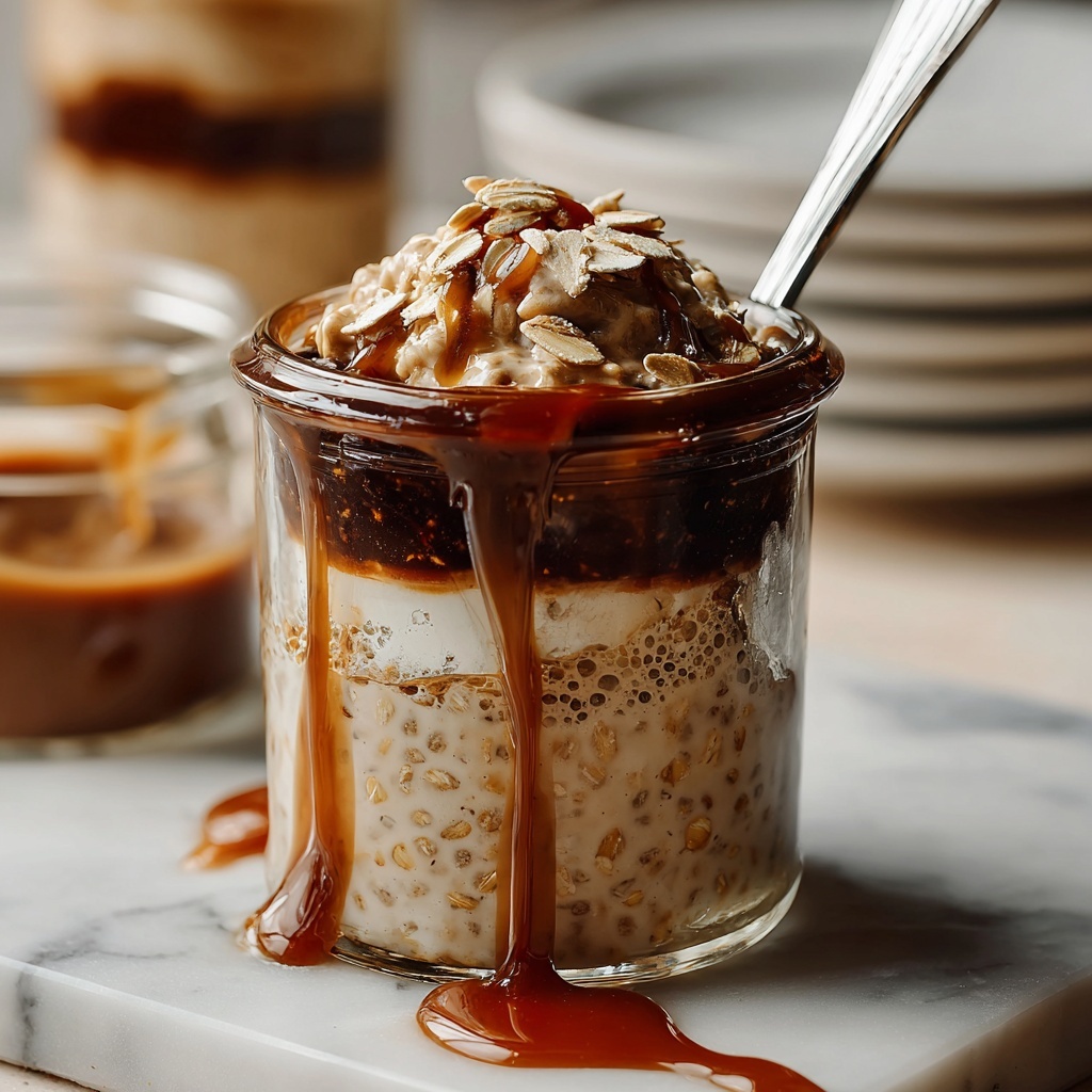 Caramel Macchiato Overnight Oats Recipe - Recipe Image