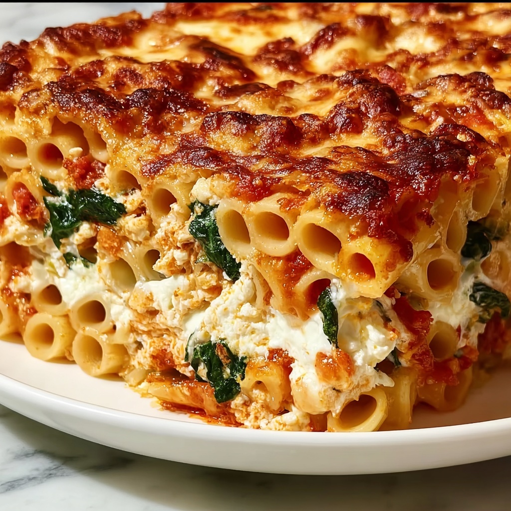 Baked Ziti with Spinach: 7 Cheesy Comfort Delights Recipe - Recipe Image