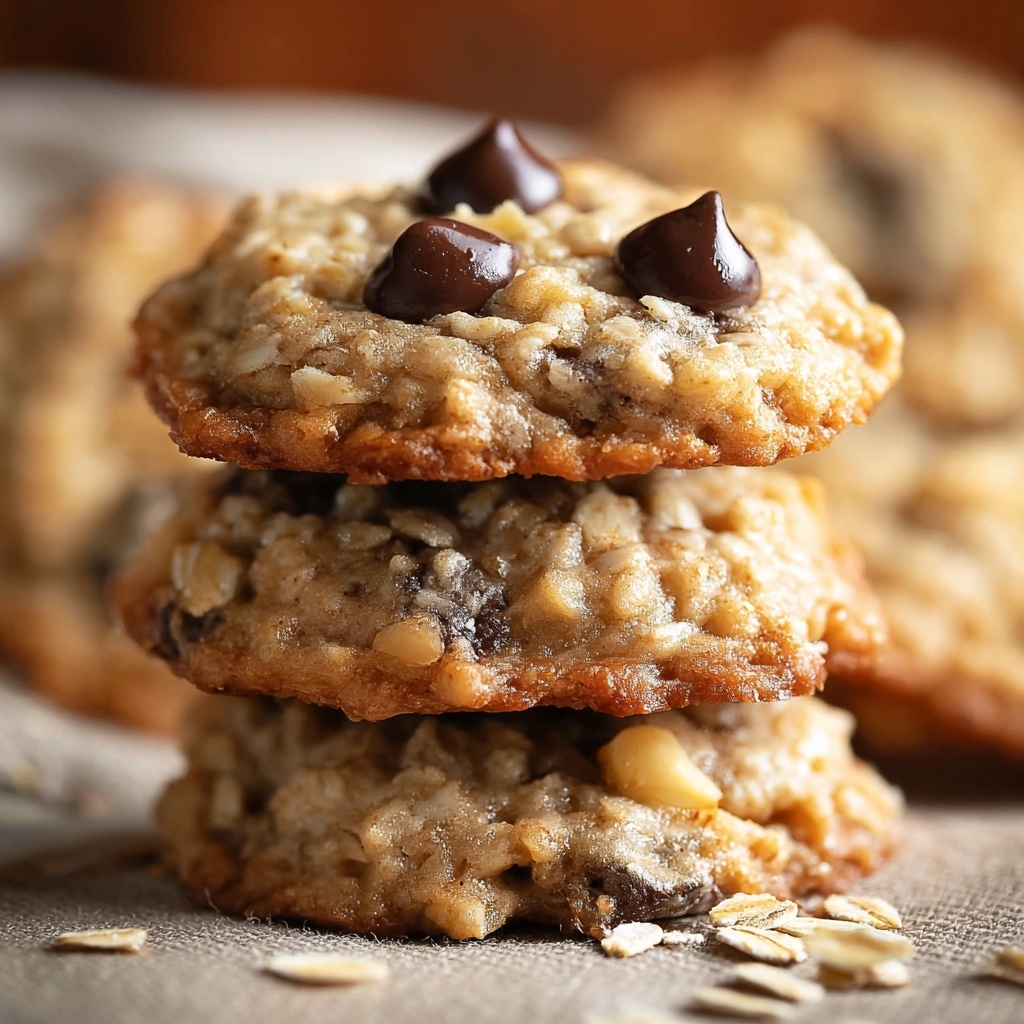 Chewy Banana Oatmeal Cookies Recipe - Recipe Image