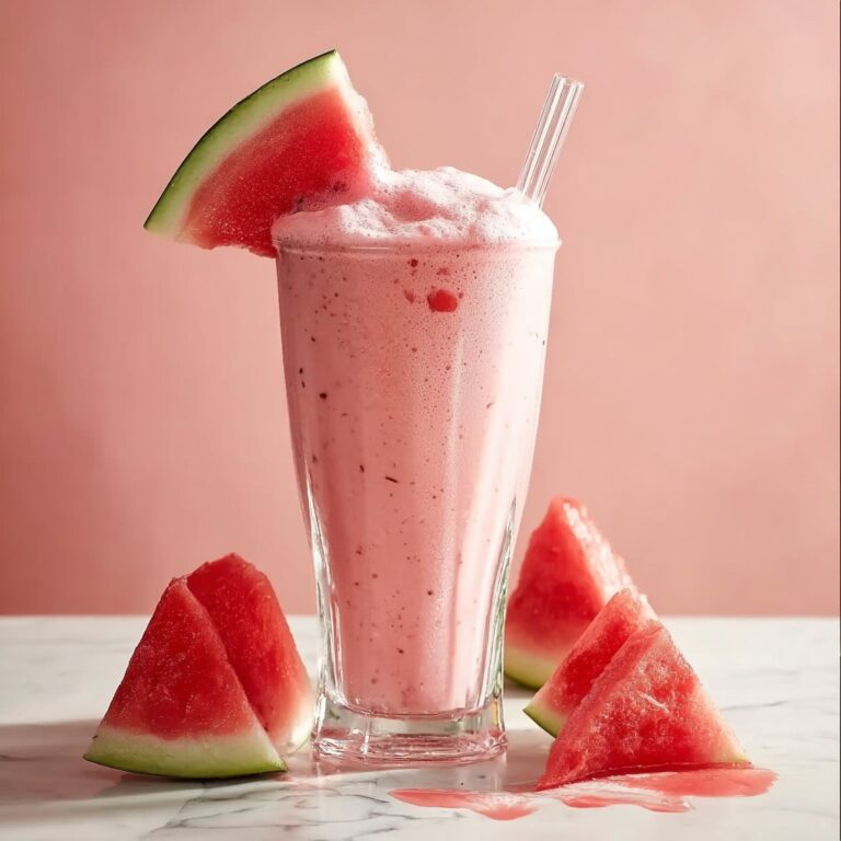 Watermelon Strawberry Coconut Milk Smoothie Recipe