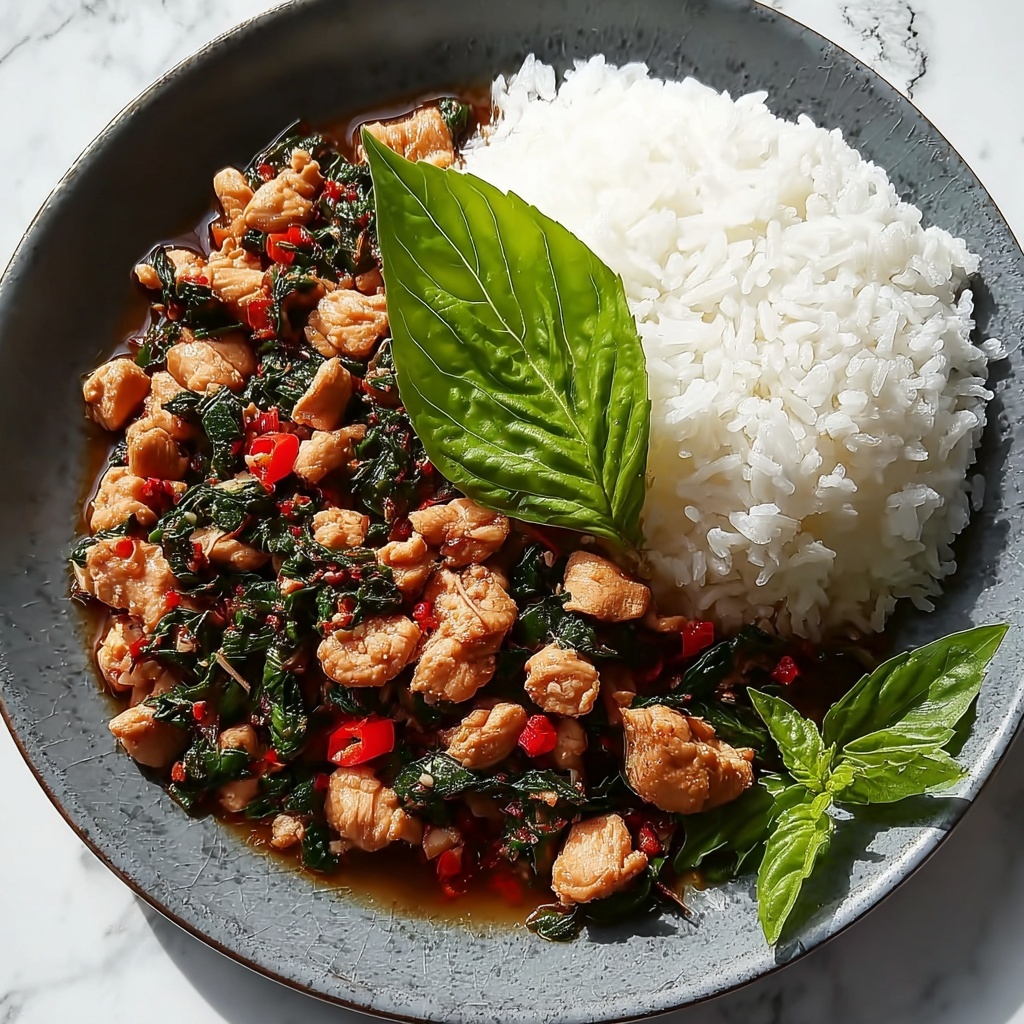 Spicy Thai Basil Chicken (Pad Krapow Gai) Recipe - Recipe Image