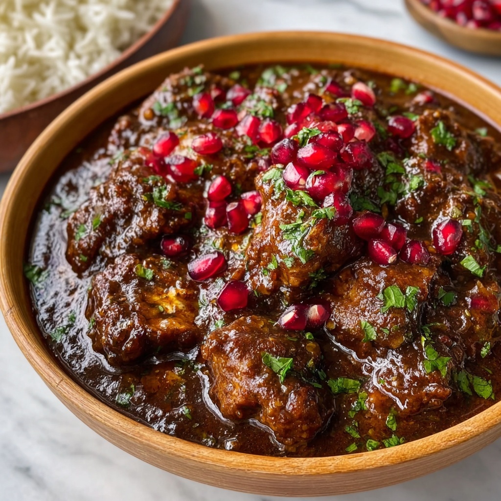 Persian-Style Pomegranate Chicken Stew (Fesenjan) Recipe - Recipe Image
