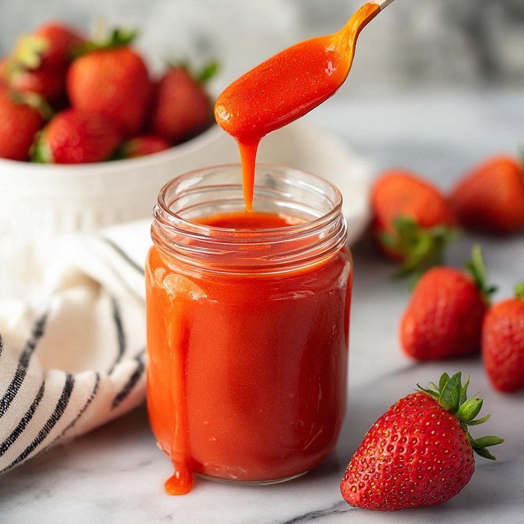 Homemade Fresh Strawberry Curd (Eggless and Dairy-Free) Recipe - Recipe Image