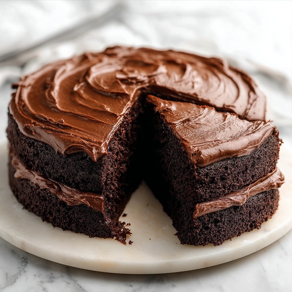 Decadent Chocolate Fudge Cake Recipe - Recipe Image