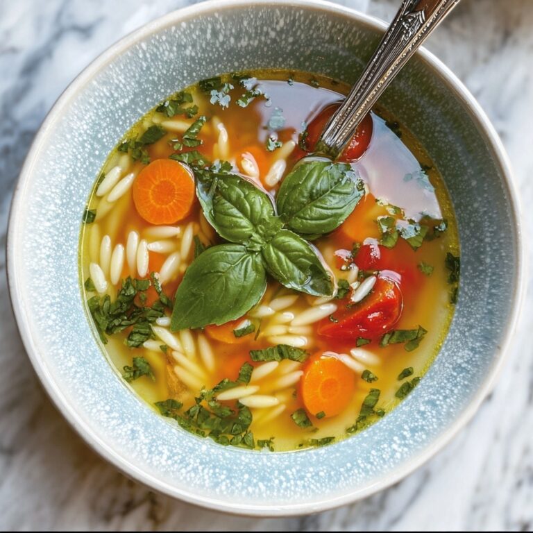 Summery Orzo Soup Recipe