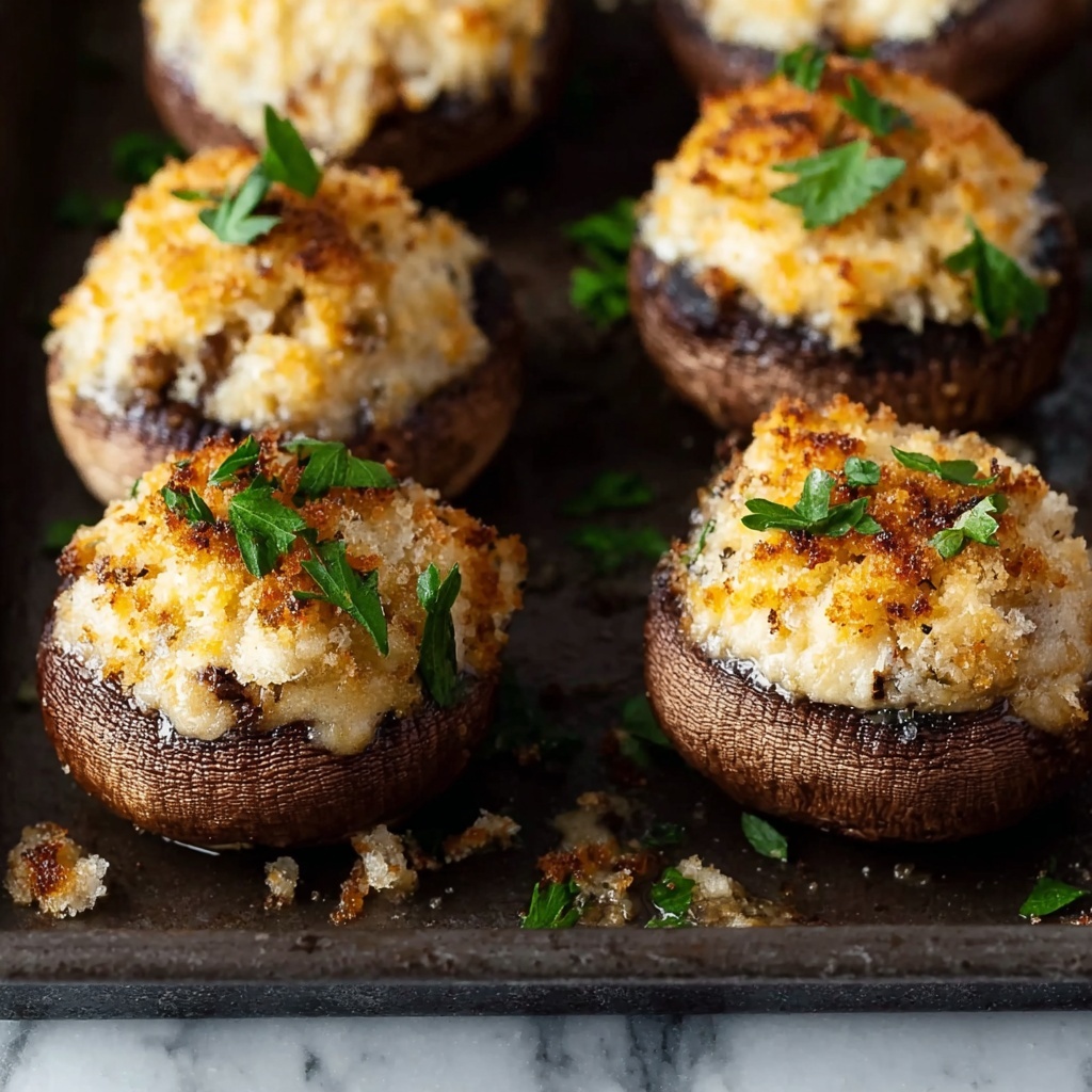 Crab Stuffed Mushrooms: Easy Appetizer for Festive Gatherings Recipe - Recipe Image